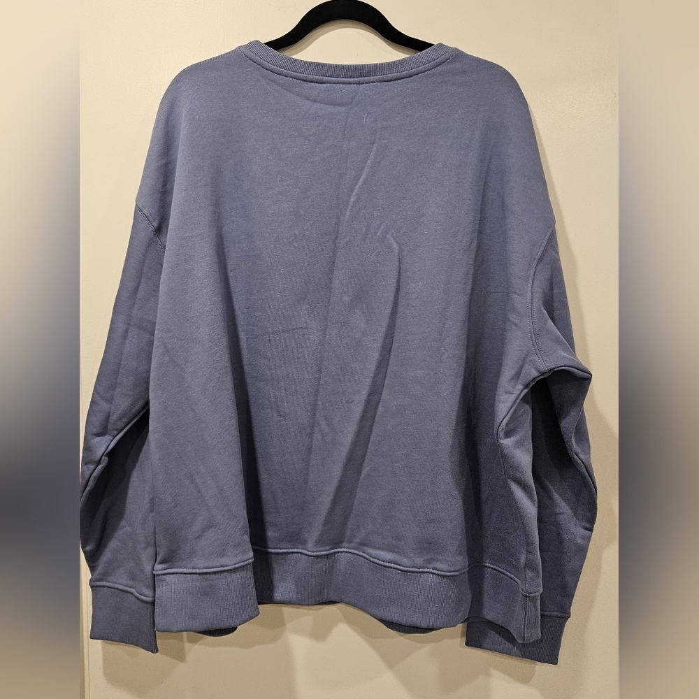 Pact Ombre Lotus Slouchy Crewneck Sweatshirt Organic Cotton 2X - Picture 7 of 7